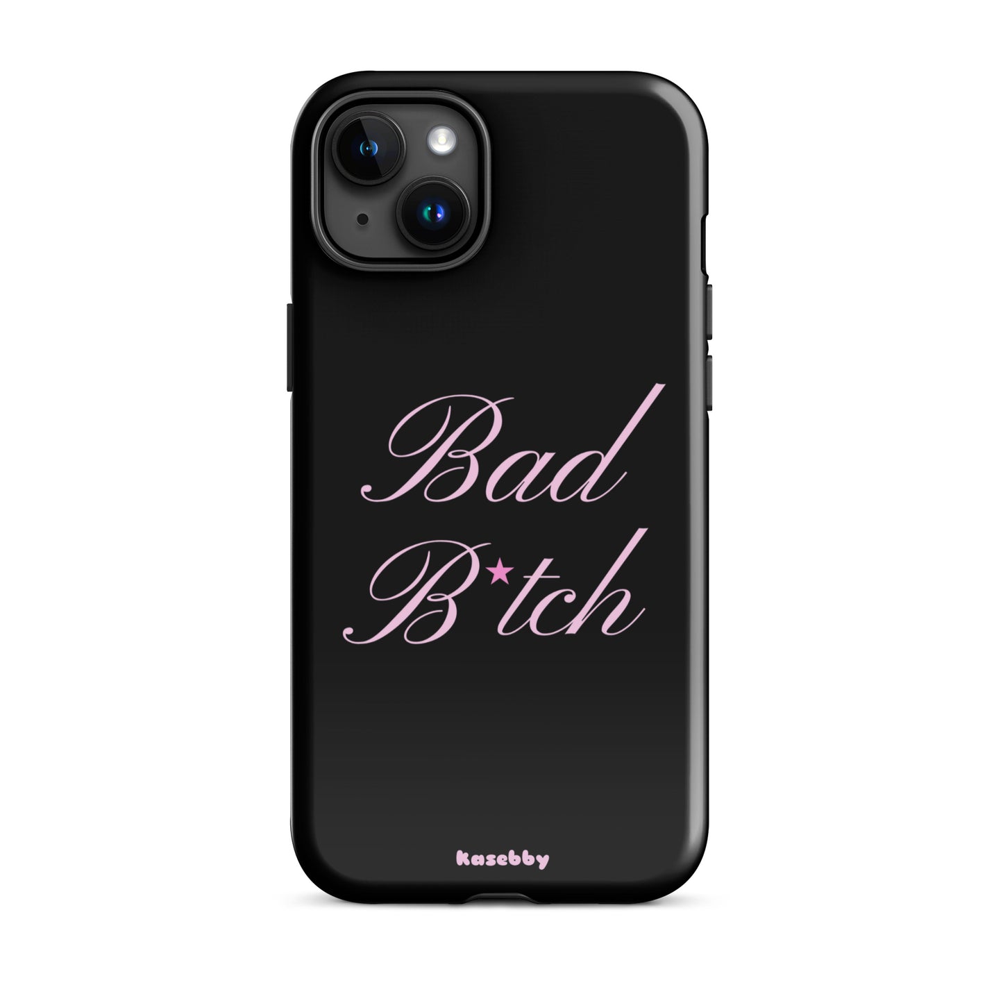 Pink and Black Baddie Aesthetic Phone Case – Cute Y2K Protective Cover for iPhone
