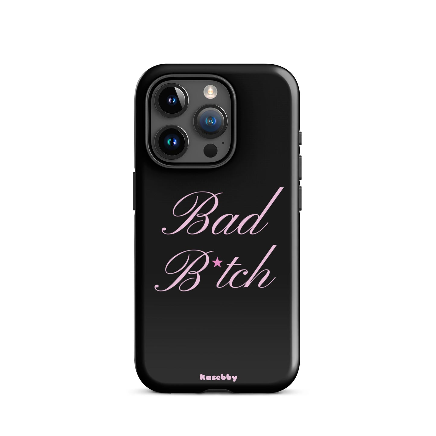 Pink and Black Baddie Aesthetic Phone Case – Cute Y2K Protective Cover for iPhone