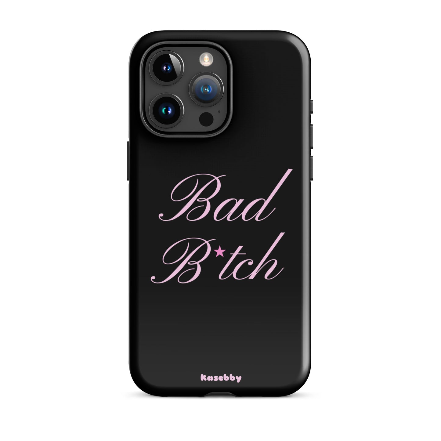 Pink and Black Baddie Aesthetic Phone Case – Cute Y2K Protective Cover for iPhone