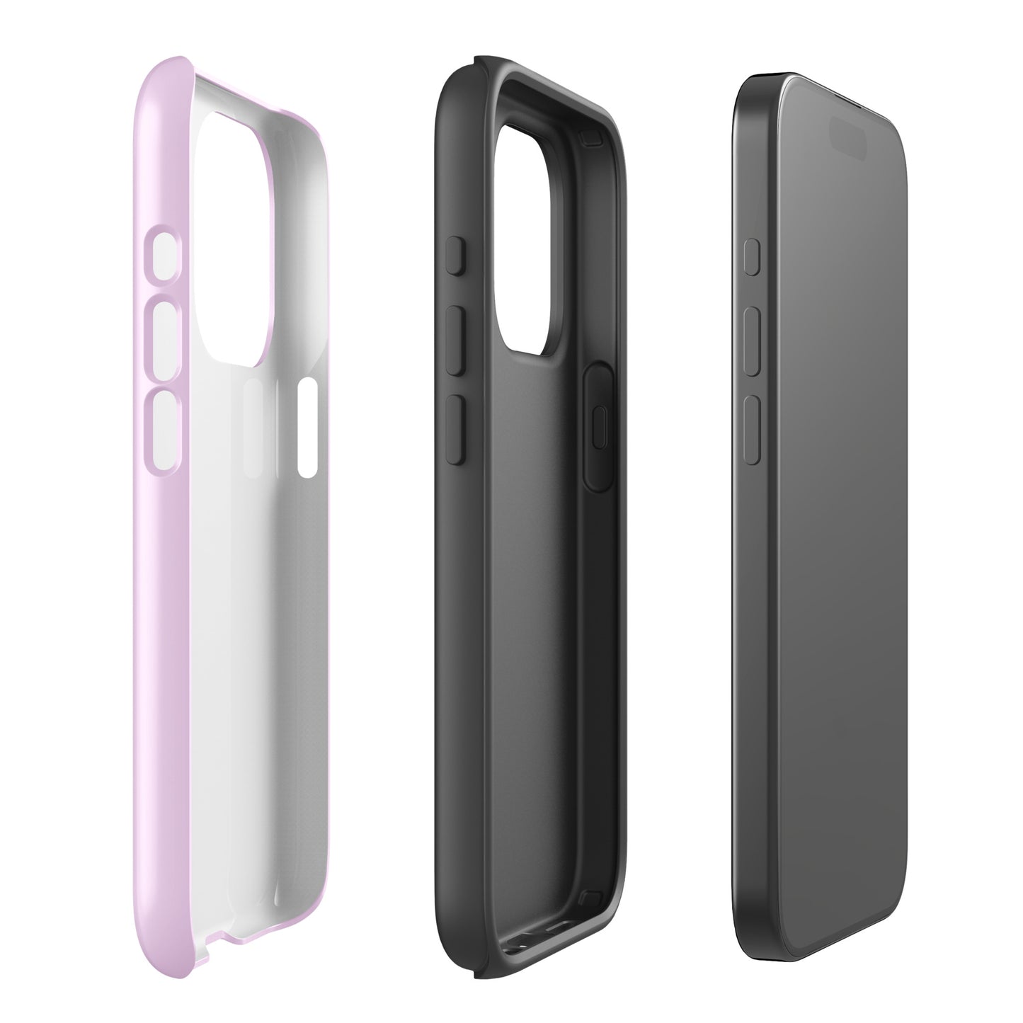 Pink Heart Phone Case – Dual Layer TPU + Polycarbonate Shockproof