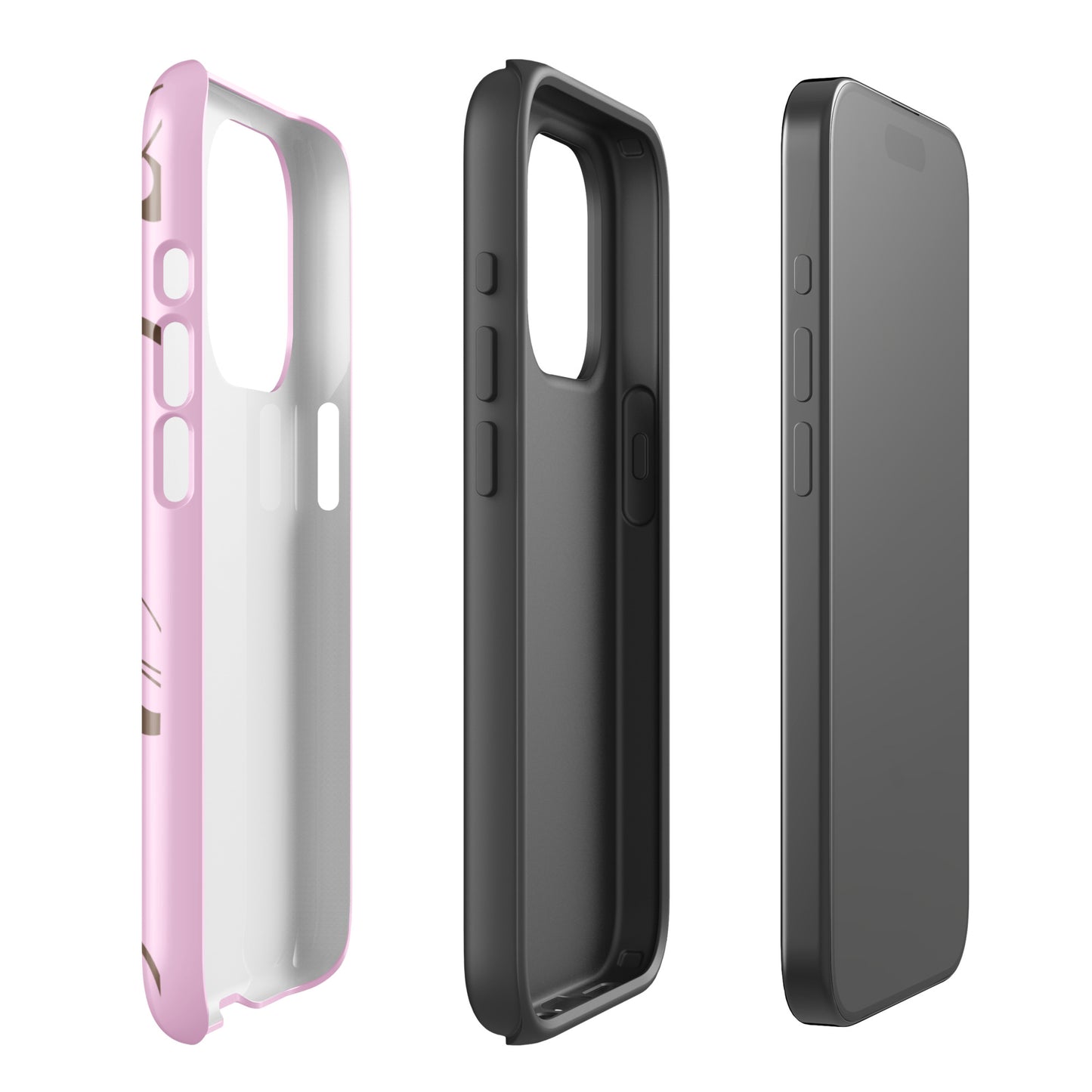 Pink and Brown Y2K Aesthetic Butterfly Swirl Phone Case - kasebby