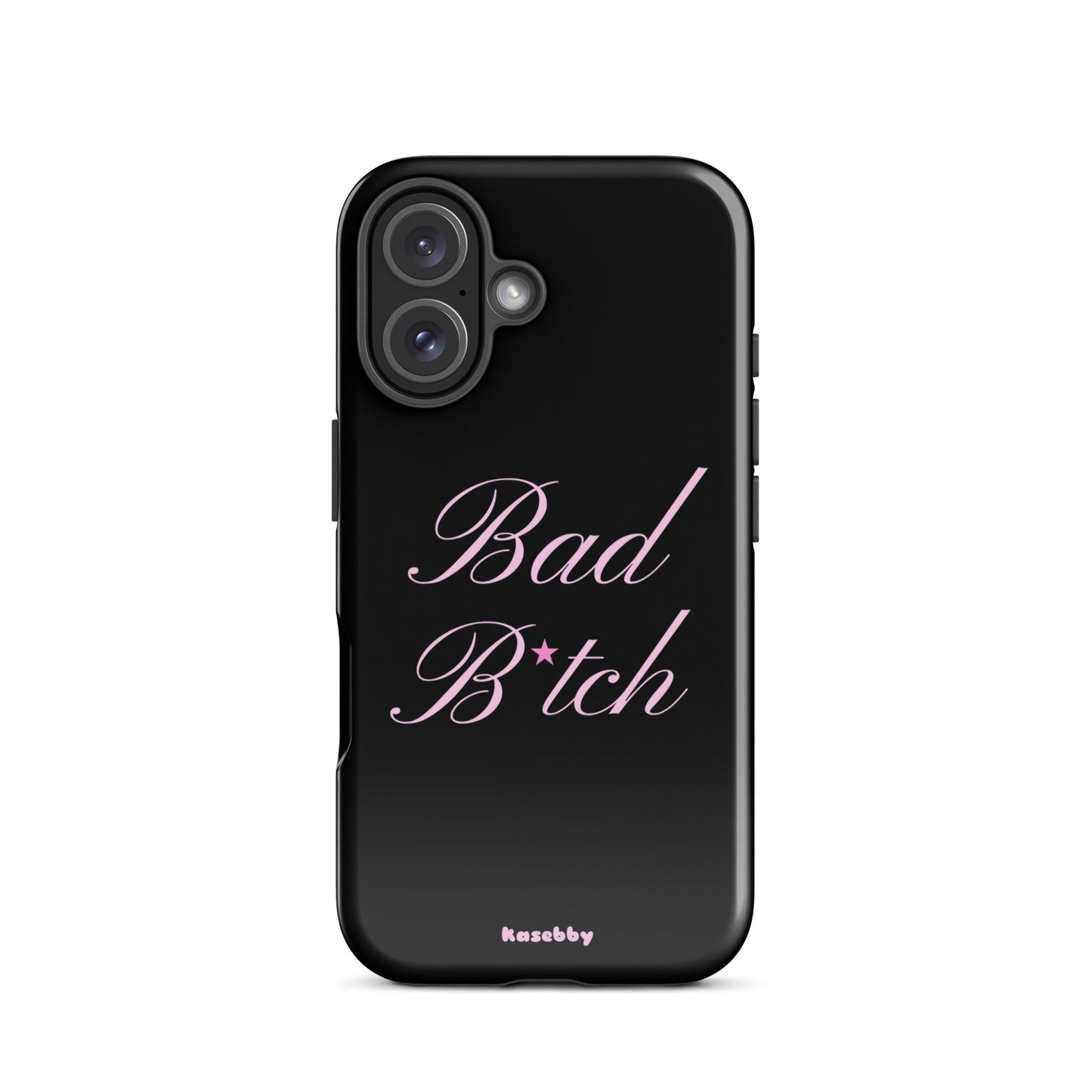 Pink and Black Baddie Aesthetic Phone Case – Cute Y2K Protective Cover for iPhone