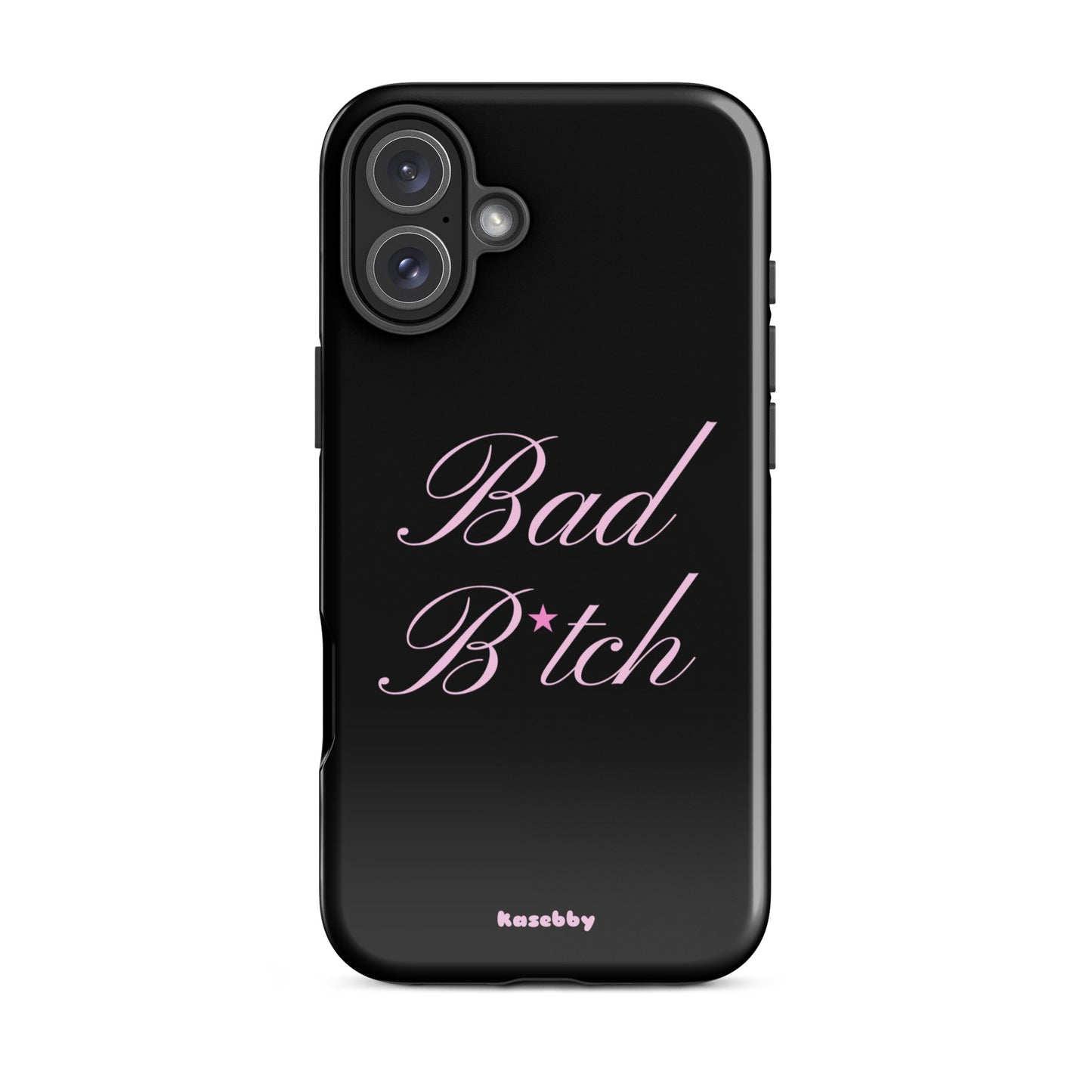 Pink and Black Baddie Aesthetic Phone Case – Cute Y2K Protective Cover for iPhone