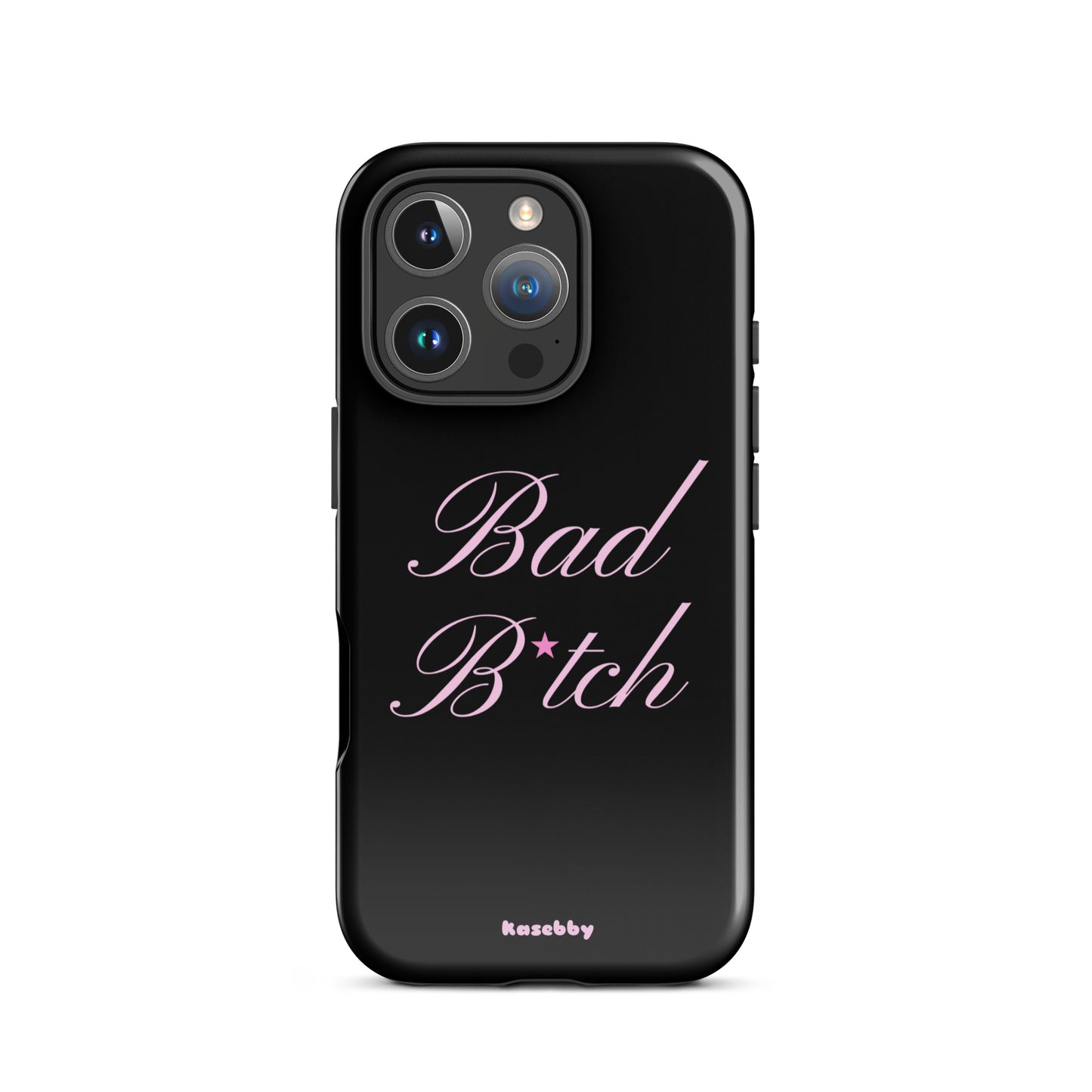 Pink and Black Baddie Aesthetic Phone Case – Cute Y2K Protective Cover for iPhone