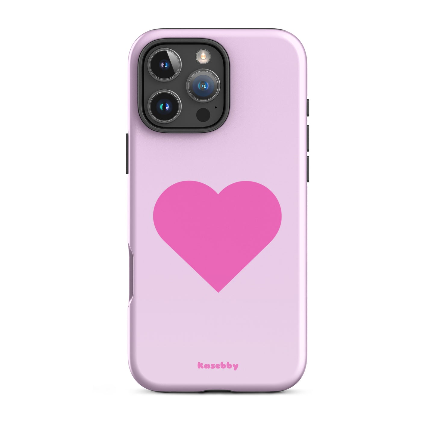 Pink Heart Cute Aesthetic Phone Case – Girly Protective iPhone Cover
