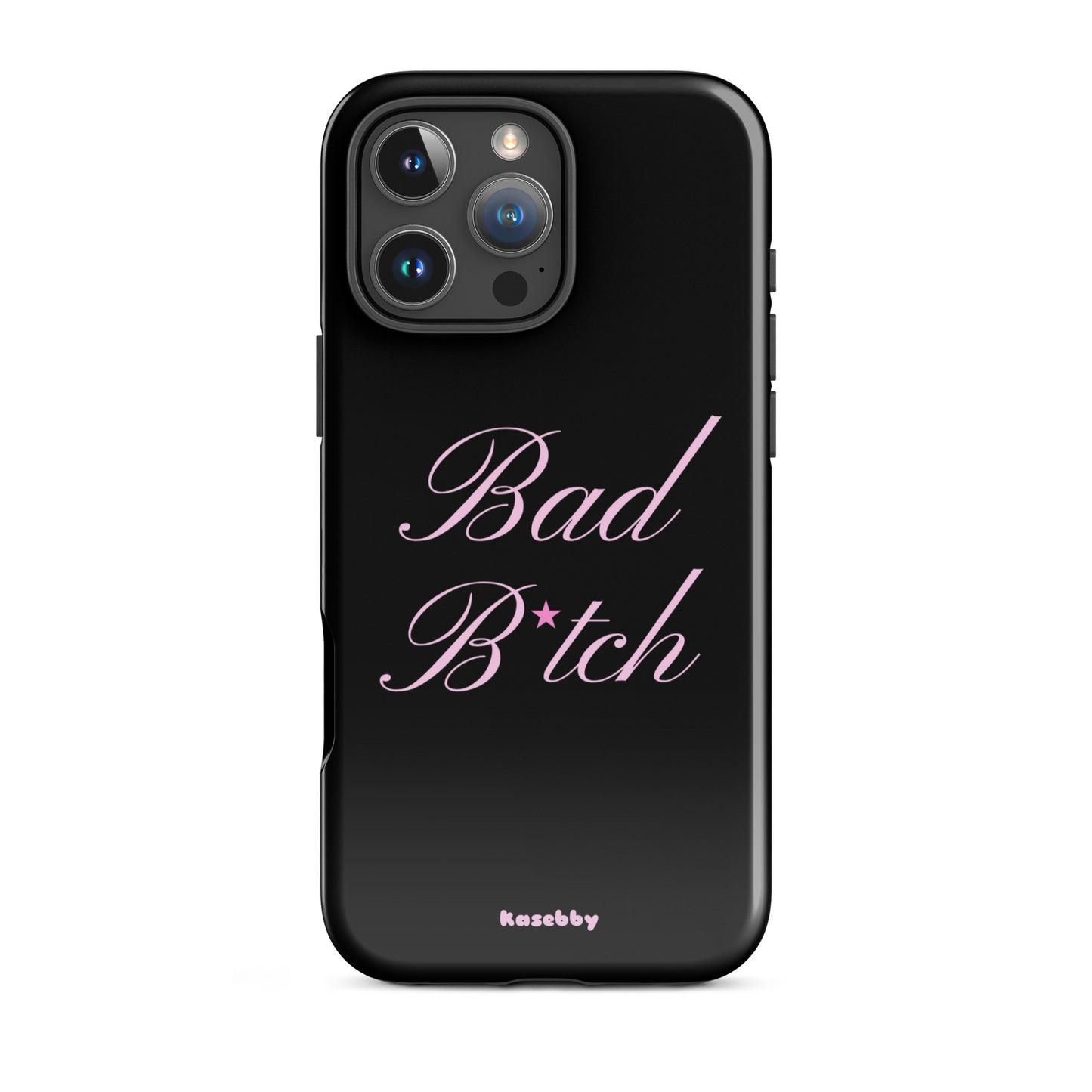 Pink and Black Baddie Aesthetic Phone Case – Cute Y2K Protective Cover for iPhone