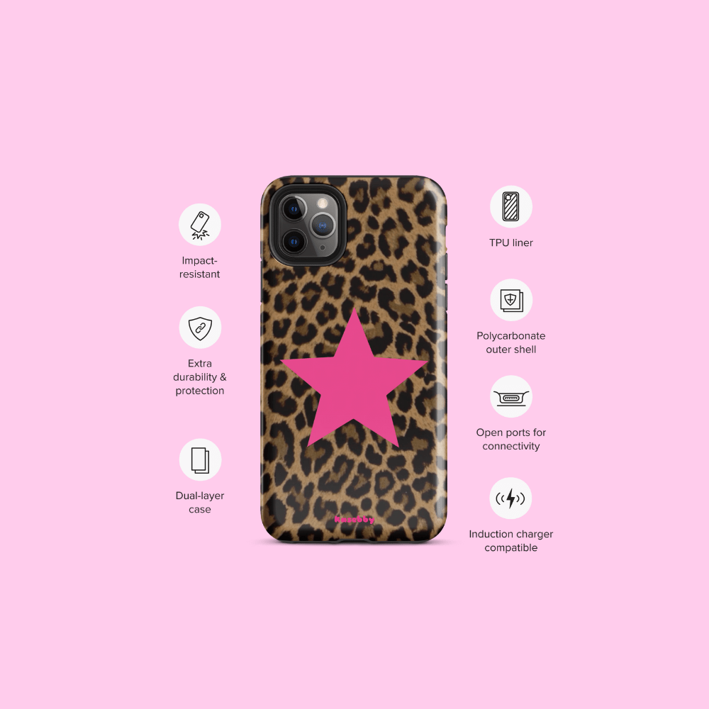 Leopard Print 2000s Mcbling Aesthetic Case For iPhone - kasebby