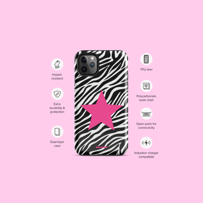 Zebra Print McBling Phone Case – Phone Case Specs