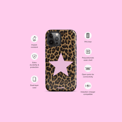 Leopard Print 2000s Mcbling Aesthetic Case For iPhone - kasebby