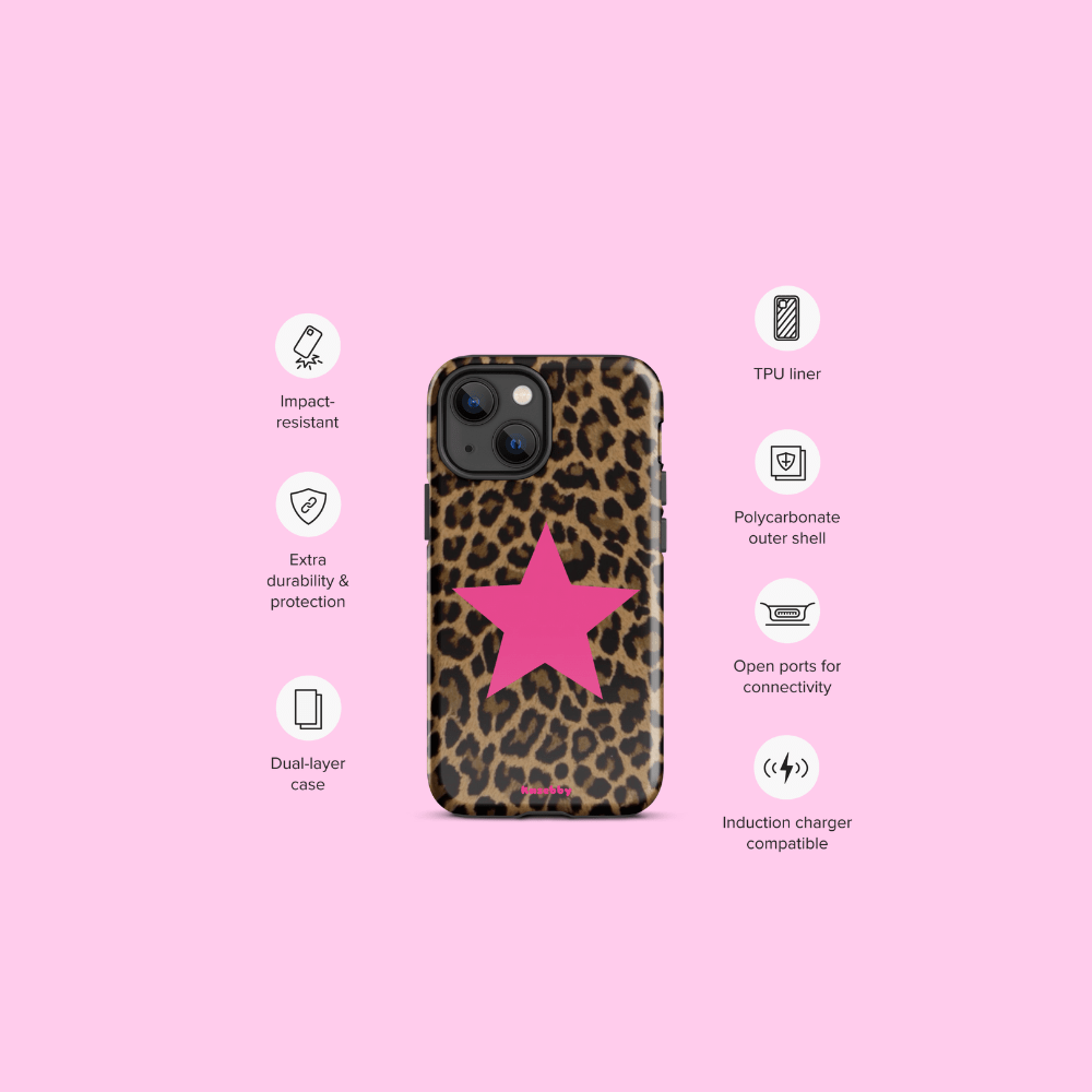 Leopard Print 2000s Mcbling Aesthetic Case For iPhone - kasebby