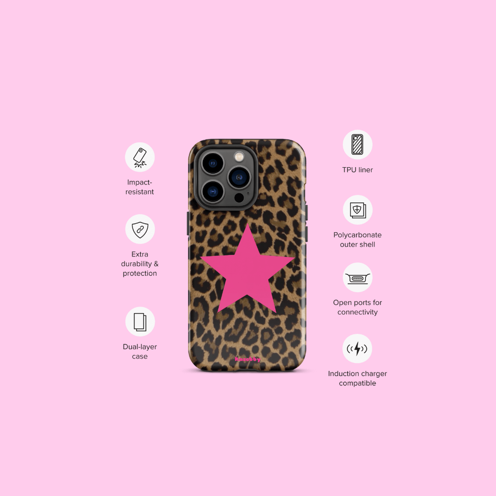 Leopard Print 2000s Mcbling Aesthetic Case For iPhone - kasebby