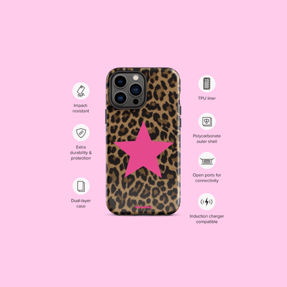 Leopard Print 2000s Mcbling Aesthetic Case For iPhone - kasebby