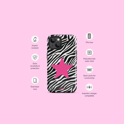 Zebra Print McBling Phone Case – Phone Case Specs