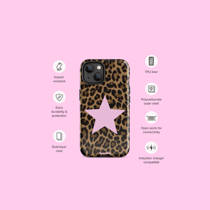 Leopard Print 2000s Mcbling Aesthetic Case For iPhone - kasebby
