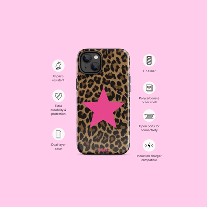 Leopard Print 2000s Mcbling Aesthetic Case For iPhone - kasebby