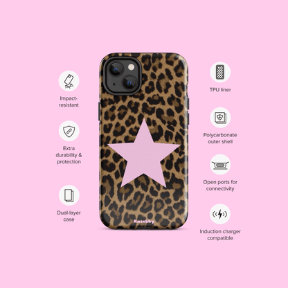 Leopard Print 2000s Mcbling Aesthetic Case For iPhone - kasebby