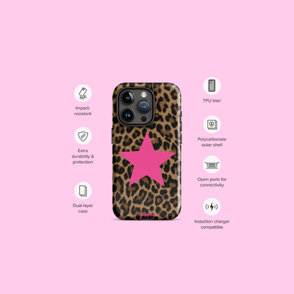 Leopard Print 2000s Mcbling Aesthetic Case For iPhone - kasebby