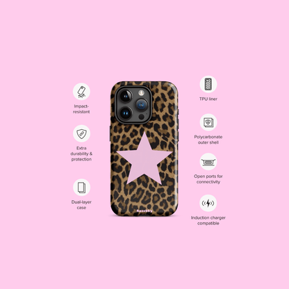 Leopard Print 2000s Mcbling Aesthetic Case For iPhone - kasebby