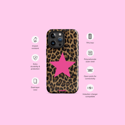Leopard Print 2000s Mcbling Aesthetic Case For iPhone - kasebby