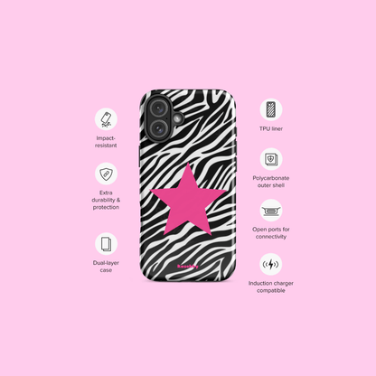 Zebra Print McBling Phone Case – Phone Case Specs