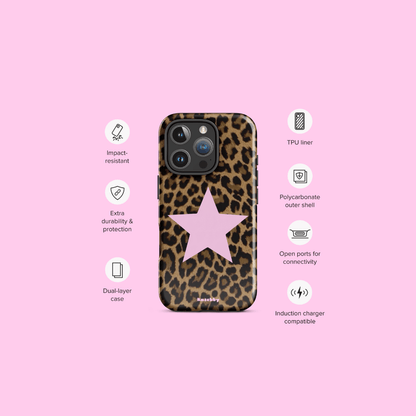 Leopard Print 2000s Mcbling Aesthetic Case For iPhone - kasebby