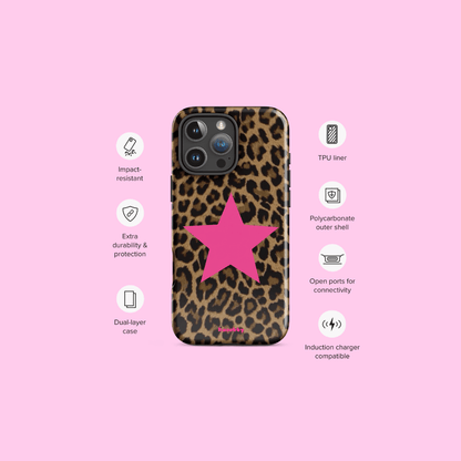 Leopard Print 2000s Mcbling Aesthetic Case For iPhone - kasebby