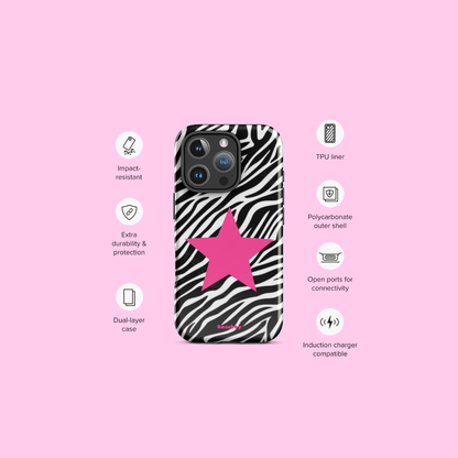 Zebra Print McBling Phone Case – Phone Case Specs