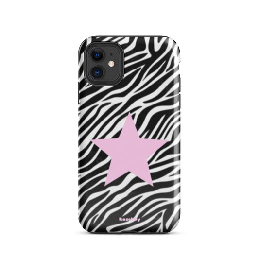 Zebra Print 2000s Mcbling Aesthetic Case For iPhone - kasebby
