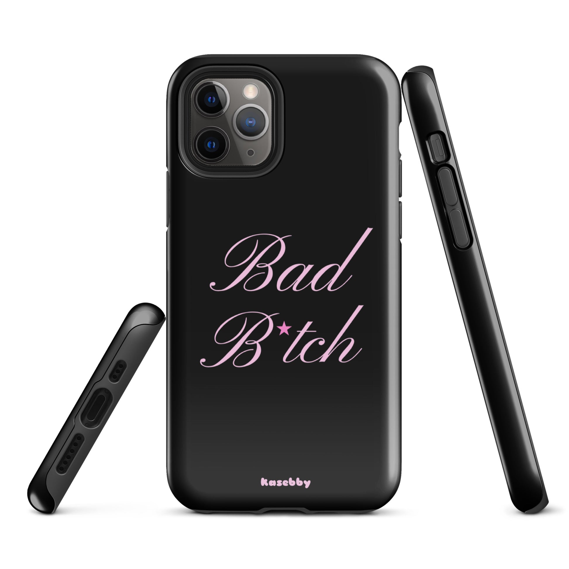 Pink and Black Baddie Phone Case - kasebby