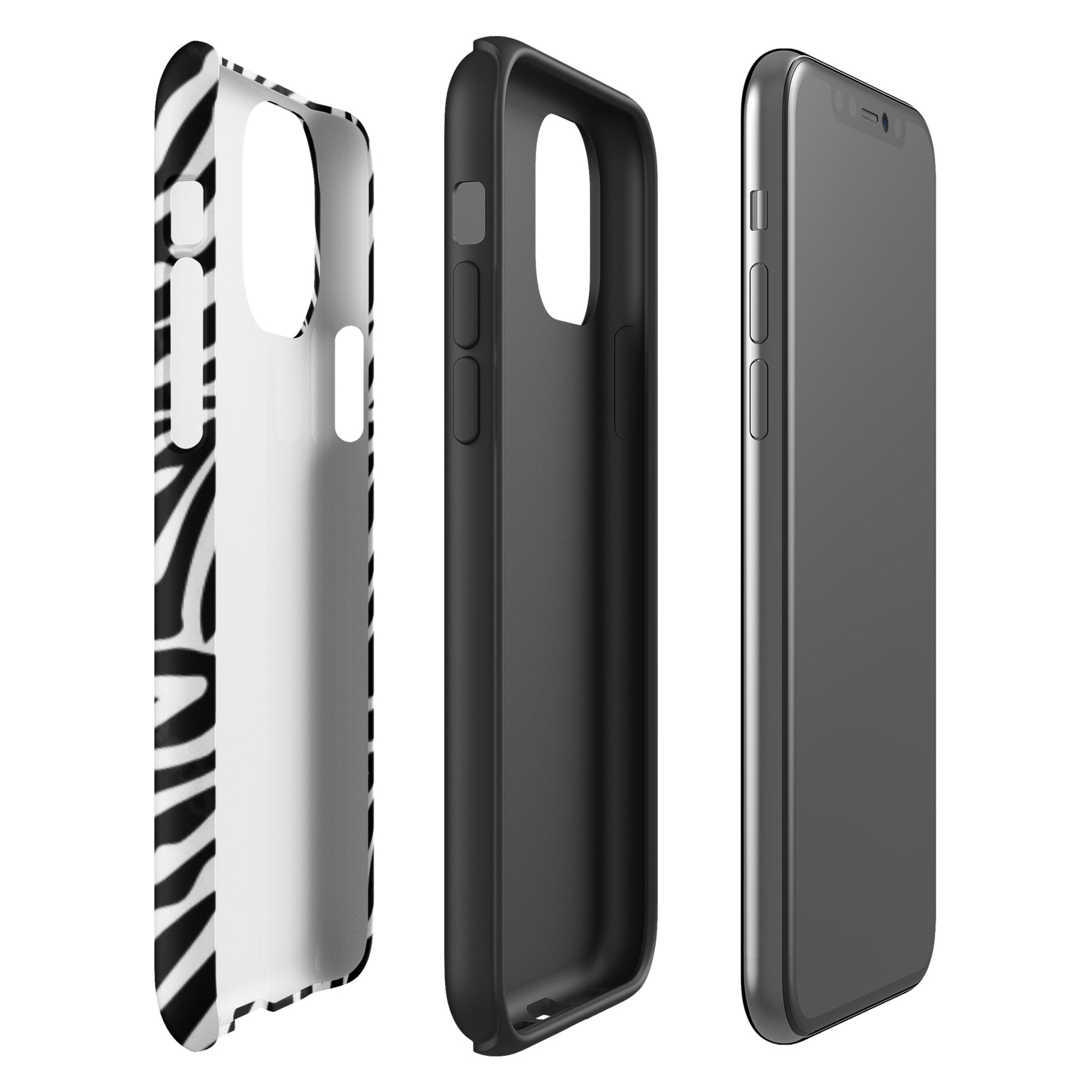 Zebra Print 2000s Mcbling Aesthetic Case For iPhone - kasebby