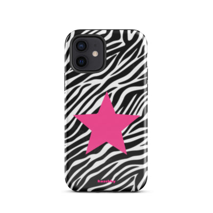 Zebra Print 2000s McBling Aesthetic Phone Case – Trendy Protective iPhone Cover