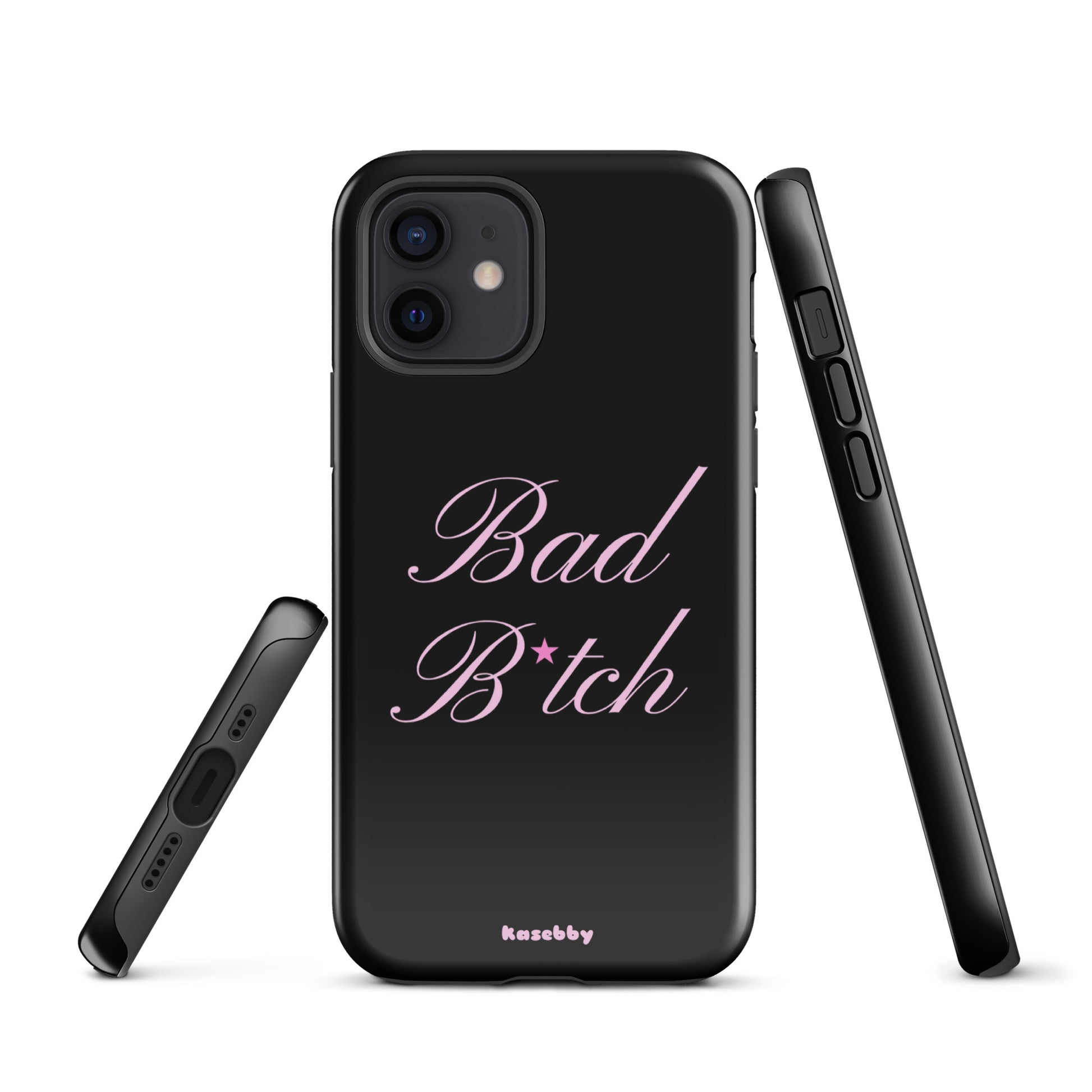 Pink and Black Baddie Phone Case - kasebby