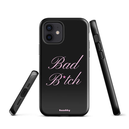 Pink and Black Baddie Phone Case - kasebby