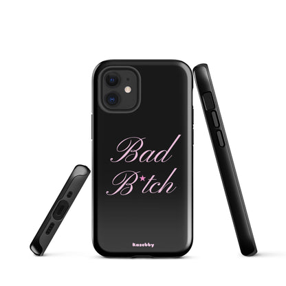 Pink and Black Baddie Phone Case - kasebby