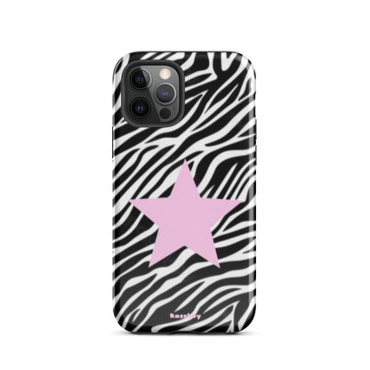 Zebra Print 2000s Mcbling Aesthetic Case For iPhone - kasebby