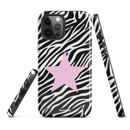 Zebra Print 2000s Mcbling Aesthetic Case For iPhone - kasebby