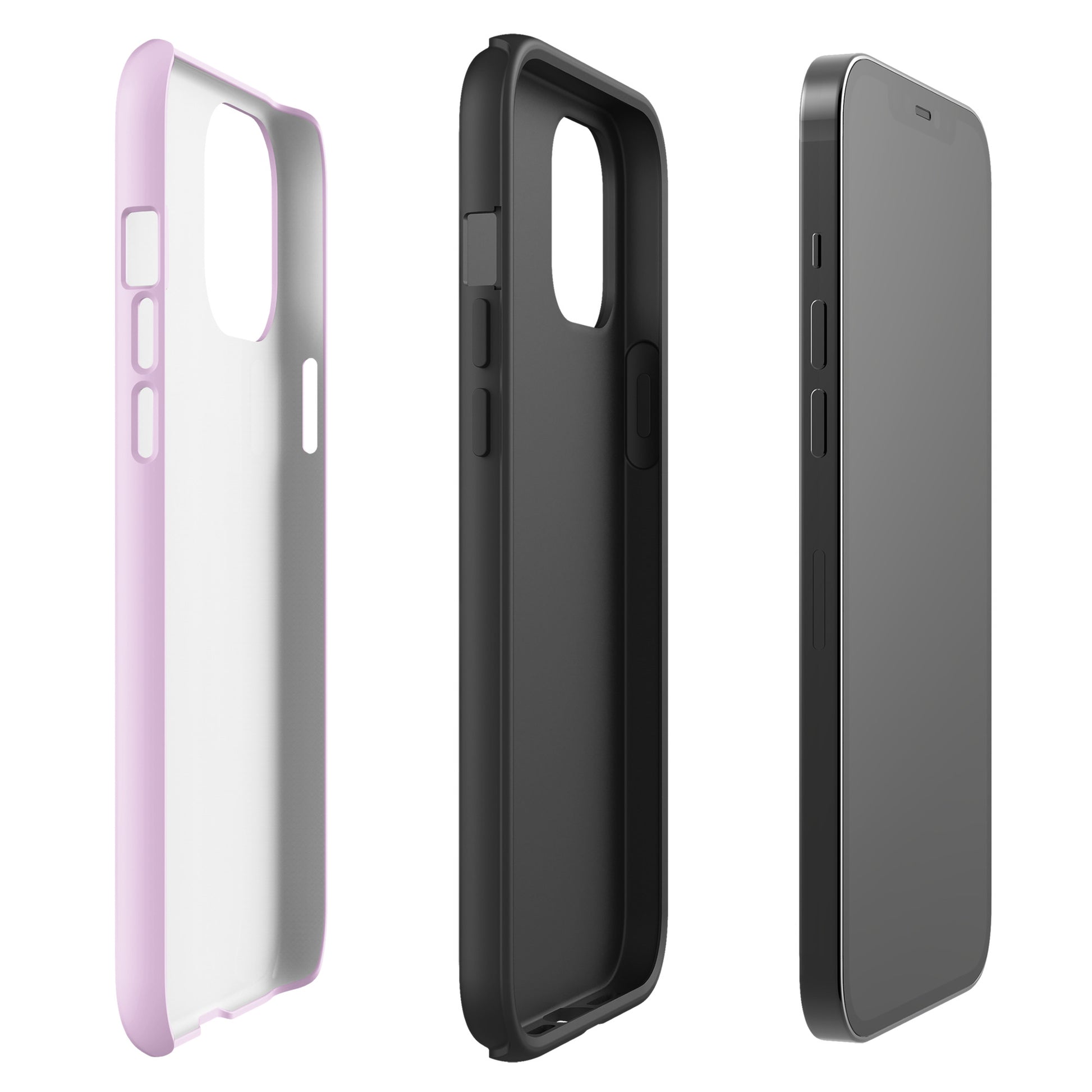 Pink Heart Phone Case – Dual Layer TPU + Polycarbonate Shockproof
