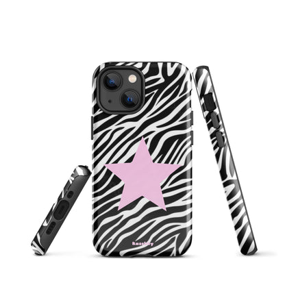 Zebra Print 2000s Mcbling Aesthetic Case For iPhone - kasebby