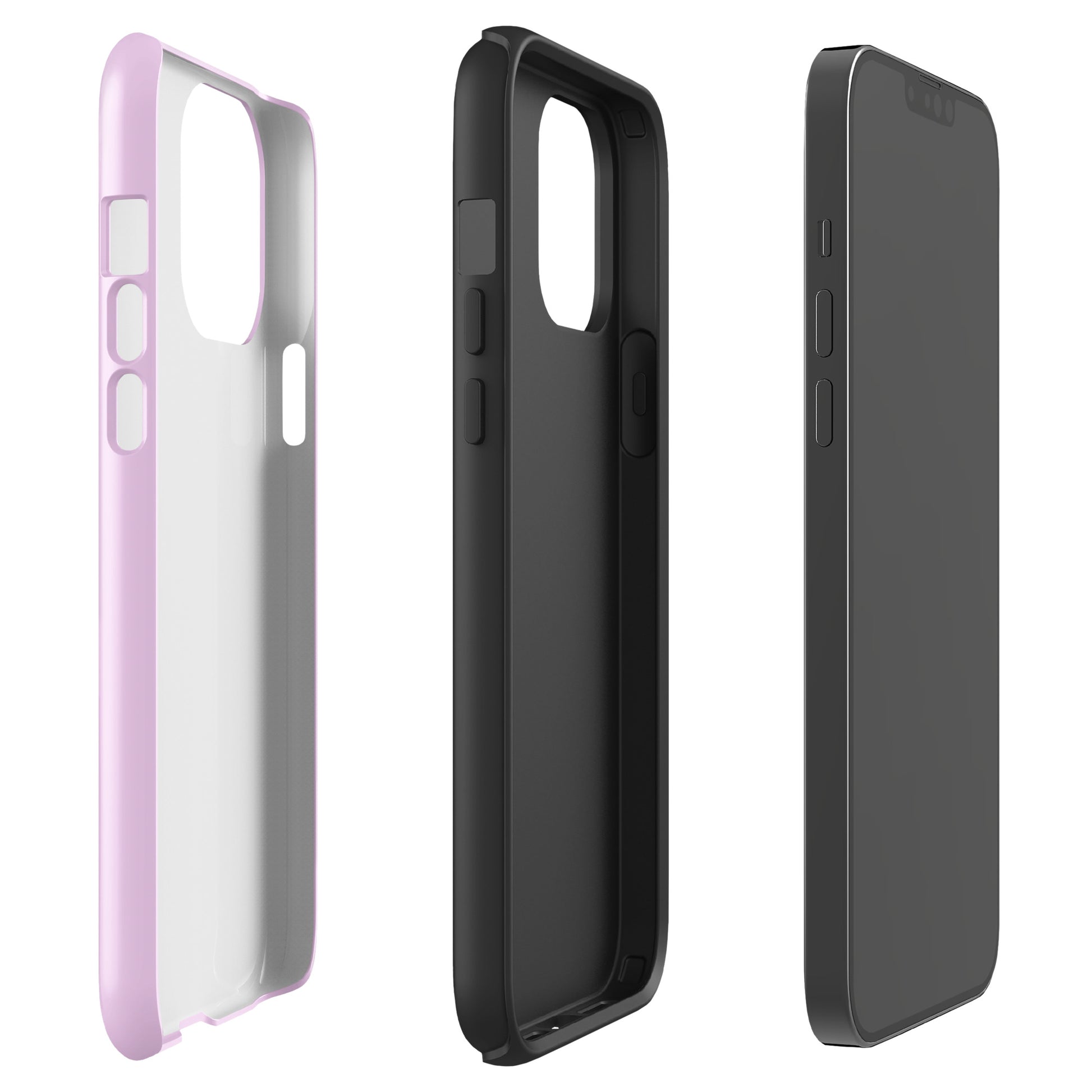 Pink Heart Phone Case – Dual Layer TPU + Polycarbonate Shockproof
