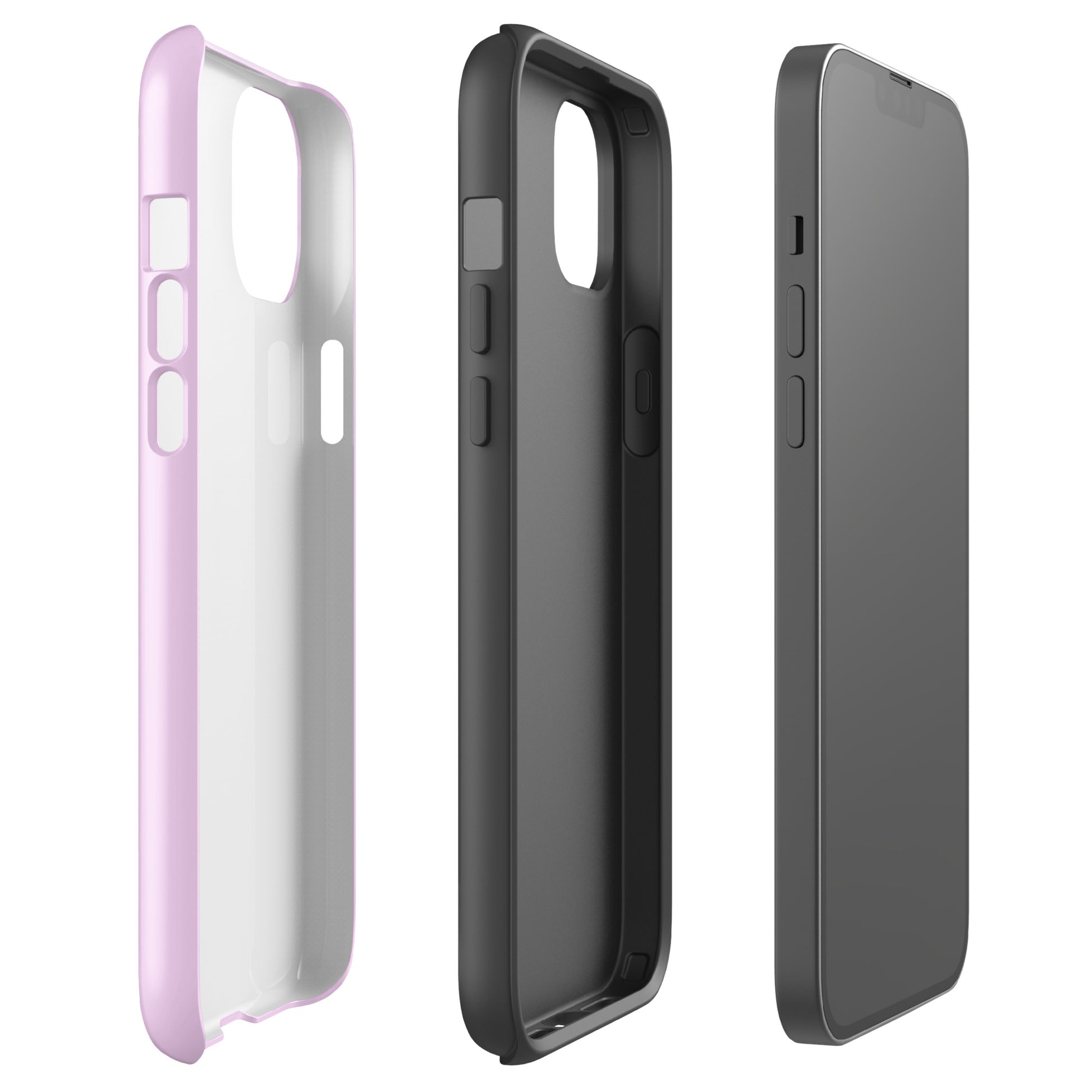 Pink Heart Phone Case – Dual Layer TPU + Polycarbonate Shockproof