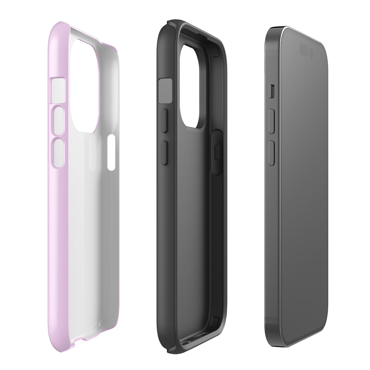Pink Heart Phone Case – Dual Layer TPU + Polycarbonate Shockproof
