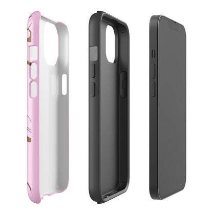 Pink and Brown Y2K Aesthetic Butterfly Swirl Phone Case - kasebby