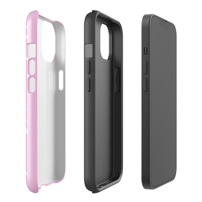 Pink and White Y2K Aesthetic Butterfly Swirl Phone Case - kasebby