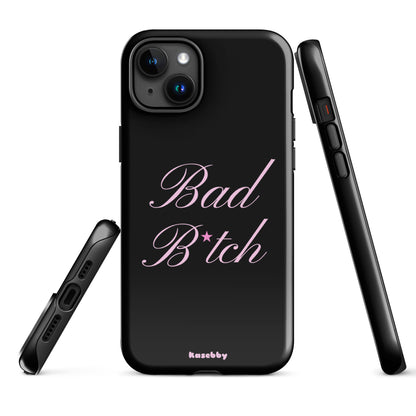 Pink and Black Baddie Phone Case - kasebby