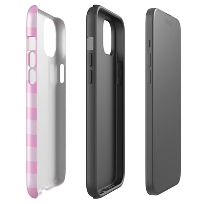 Pink Striped Phone Case - kasebby
