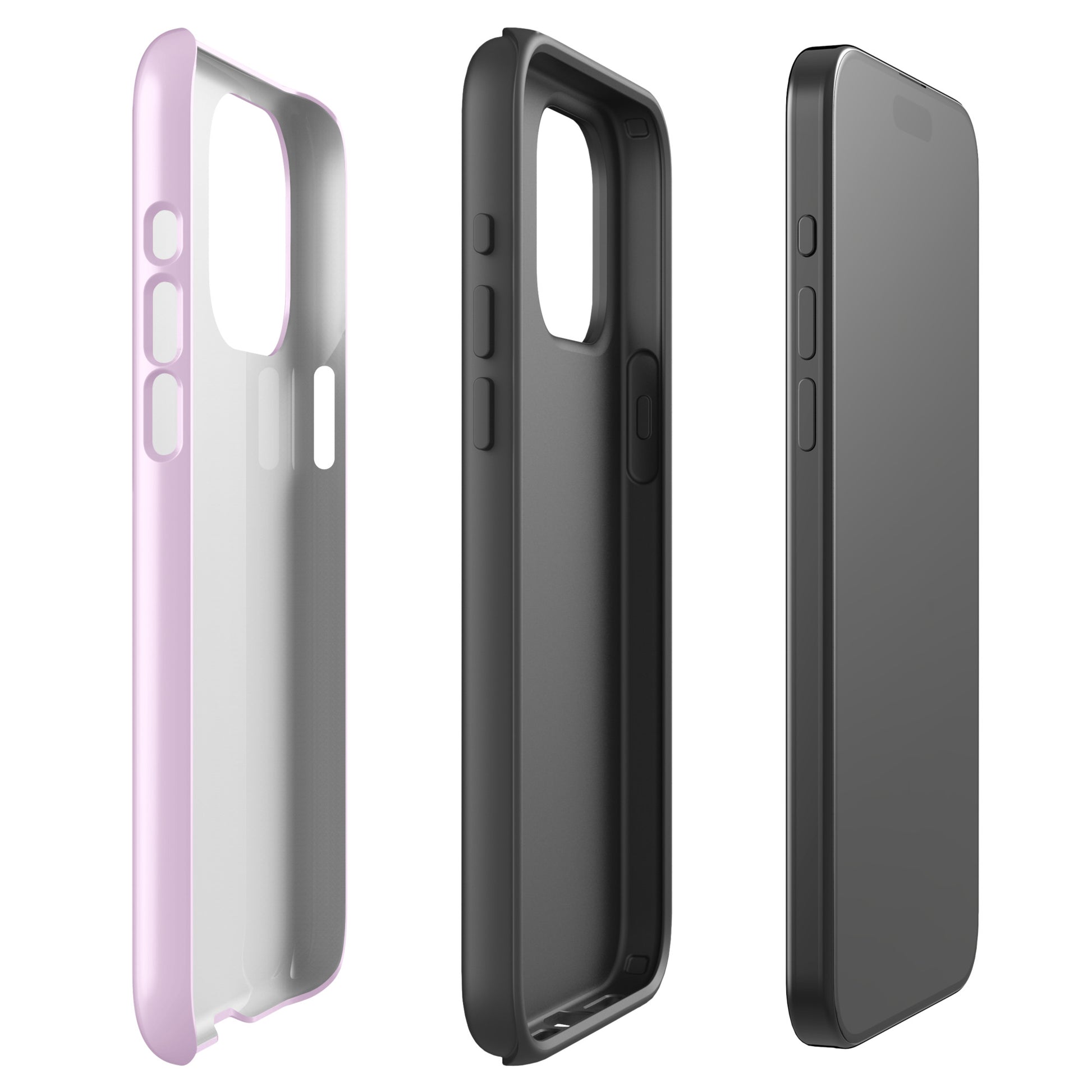 Pink Heart Phone Case – Dual Layer TPU + Polycarbonate Shockproof