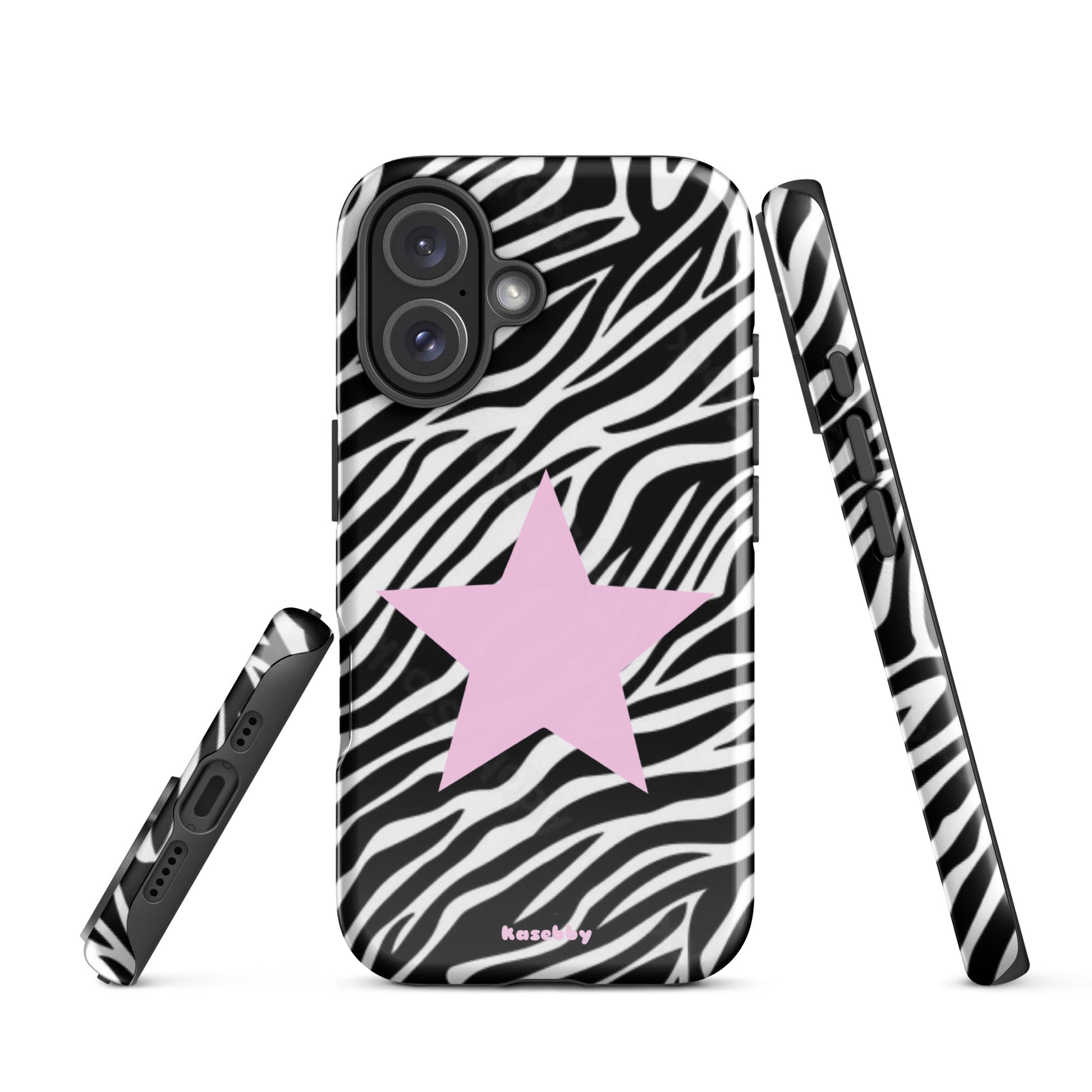Zebra Print 2000s Mcbling Aesthetic Case For iPhone - kasebby
