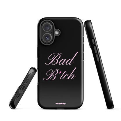 Pink and Black Baddie Phone Case - kasebby