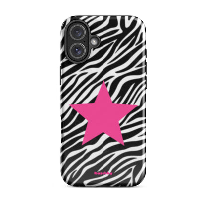 Zebra Print 2000s McBling Aesthetic Phone Case – Trendy Protective iPhone Cover