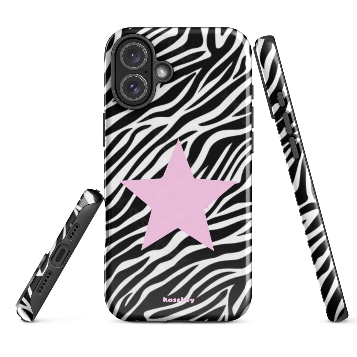 Zebra Print 2000s Mcbling Aesthetic Case For iPhone - kasebby
